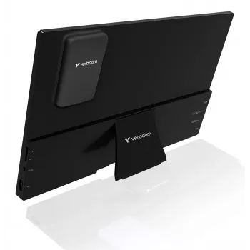 Monitor portátil VERBATIM 13,3 pulgadas WUXGA (1920x1200) pantalla táctil IPS, batería, USB-A/USB-C, 3,5 mm, aluminio, 0,925 kg