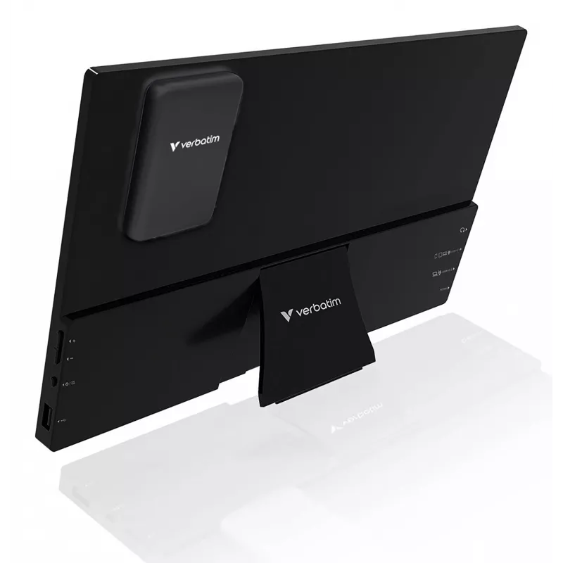 Monitor portátil VERBATIM 13,3 pulgadas WUXGA (1920x1200) pantalla táctil IPS, batería, USB-A/USB-C, 3,5 mm, aluminio, 0,925 kg