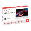 Monitor portátil VERBATIM 13,3 pulgadas WUXGA (1920x1200) pantalla táctil IPS, batería, USB-A/USB-C, 3,5 mm, aluminio, 0,925 kg