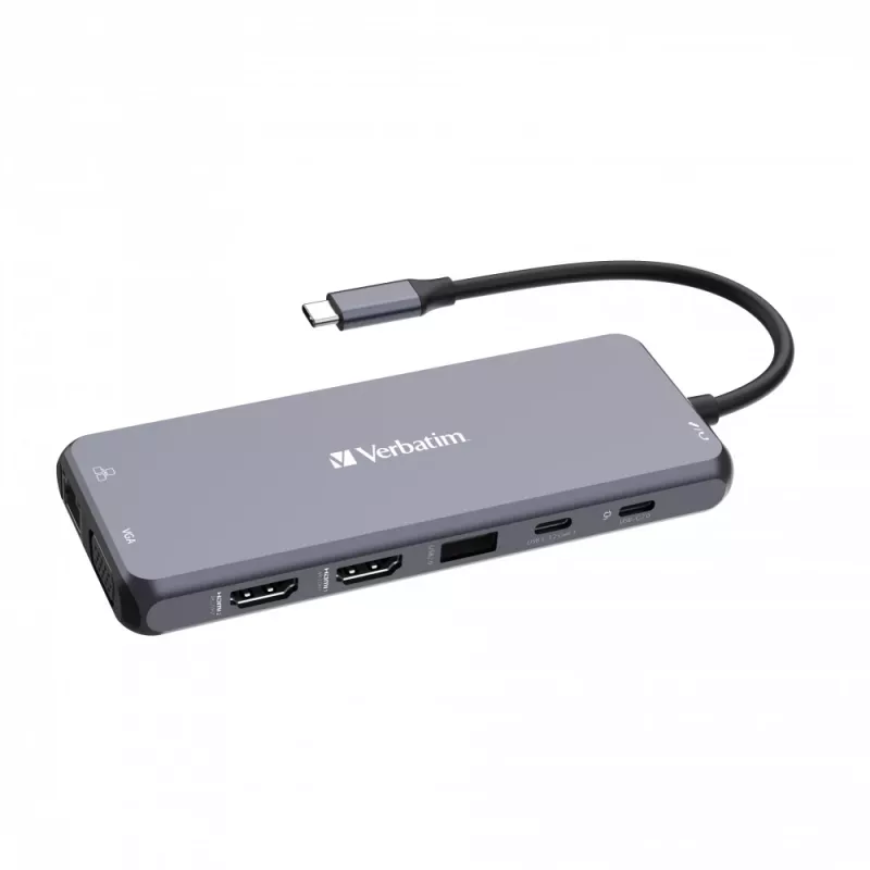 Verbatim CMH-14 USB Type-C 5000 Mbit/s plateado