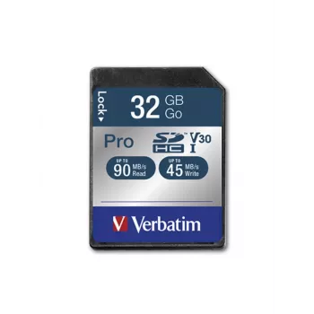 Memoria flash Verbatim Pro 32 GB SDHC UHS clase 10