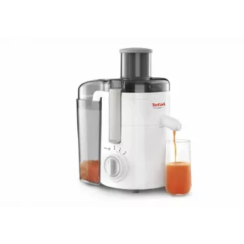 Exprimidor eléctrico de tomate Tefal Frutelia ZE370138 — blanco, regulación de velocidad por niveles
