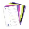 Separador Elba Oxford 400005445 — A4 polipropileno (PP), colores surtidos, 6 uds., 227×300 mm