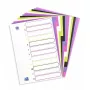 Separador Elba Oxford 400005445 — A4 polipropileno (PP), colores surtidos, 6 uds., 227×300 mm