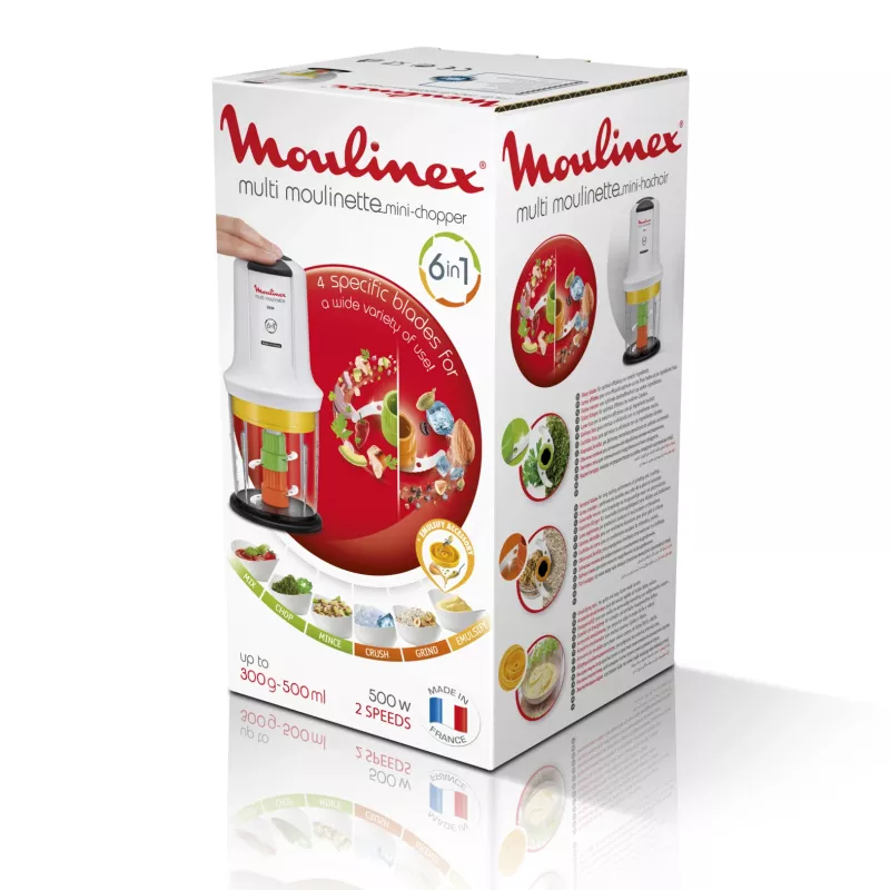 Picadora eléctrica Moulinex AT7231 0,5 l 500 W blanco