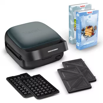 Gofrera Tefal Snack Collection SW862BF0 2 gofres 700 W negro verde oscuro