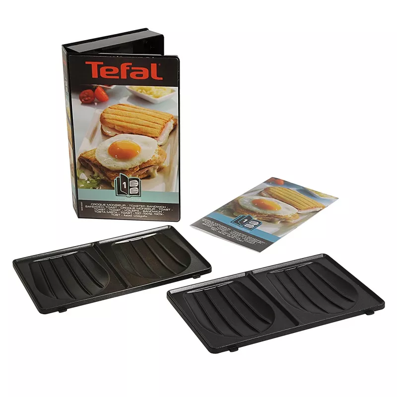 Tefal XA800112 placas para sándwich tostado para SW852, negro