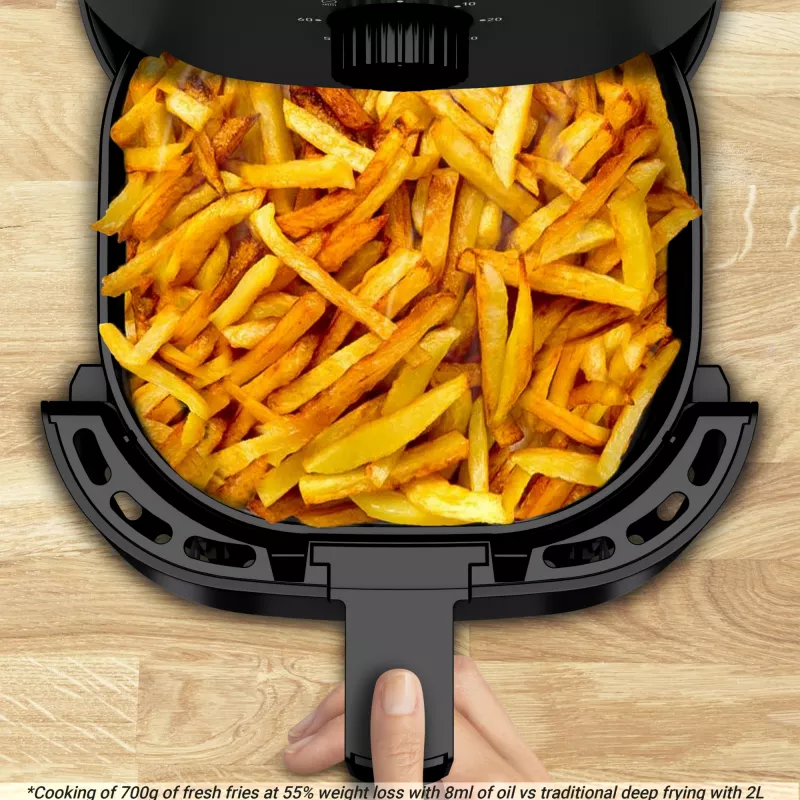 Freidora de aire Tefal Easy Fry EY1308 Single 3,5 l de pie 1030 W negra
