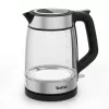 Hervidor de cristal Tefal KI605830 hervidor eléctrico 1,7 L 2200 W negro, plateado, transparente