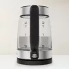 Hervidor de cristal Tefal KI605830 hervidor eléctrico 1,7 L 2200 W negro, plateado, transparente