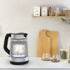 Hervidor de cristal Tefal KI605830 hervidor eléctrico 1,7 L 2200 W negro, plateado, transparente