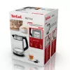Hervidor de cristal Tefal KI605830 hervidor eléctrico 1,7 L 2200 W negro, plateado, transparente