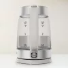 Hervidor de cristal Tefal KI605B30 hervidor eléctrico 1,7 L 2200 W gris, plateado, transparente
