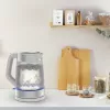 Hervidor de cristal Tefal KI605B30 hervidor eléctrico 1,7 L 2200 W gris, plateado, transparente