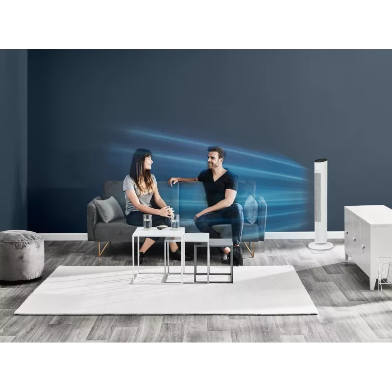 Ventilador de torre doméstico Rowenta Eole VU6871 Blanco 40W AC 220-240V