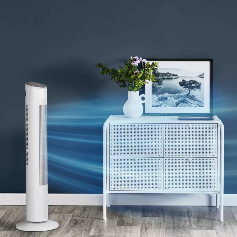 Ventilador de torre doméstico Rowenta Eole VU6871 Blanco 40W AC 220-240V