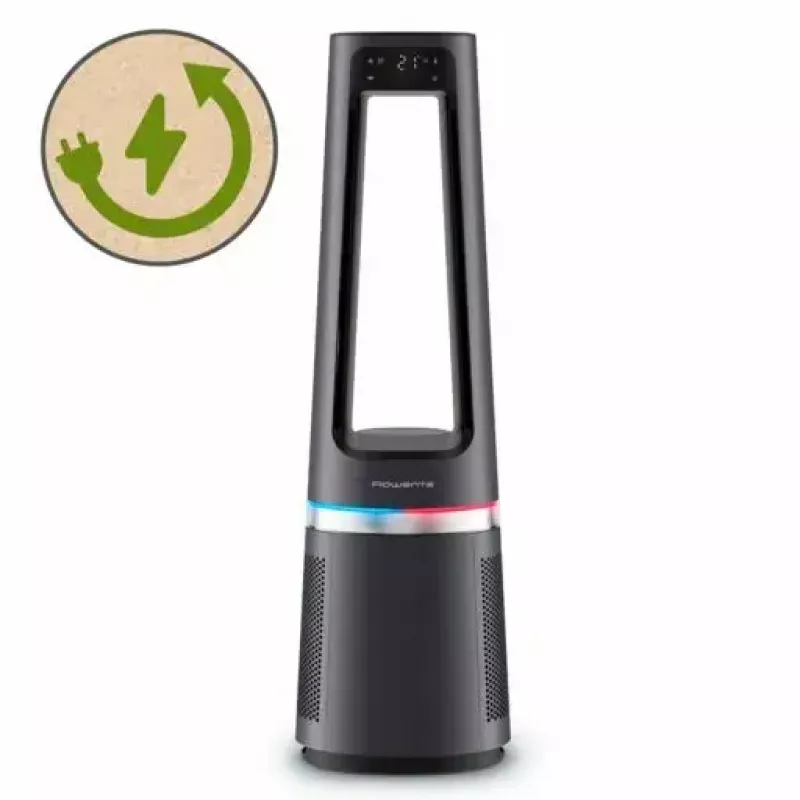 Purificador de aire Rowenta Eclipse 3-in-1 Connect QU5072 para hasta 50 m², 130 m³/h, 62 dB, Plata