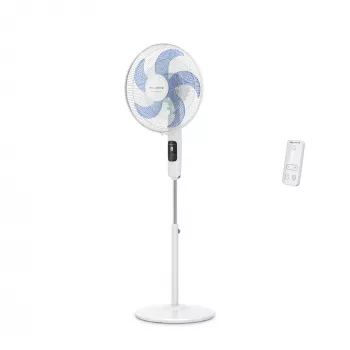 Ventilador de suelo doméstico Rowenta Turbo Silence VU5450F0, 32 W, 1470 mm de altura, blanco