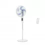 Ventilador de suelo doméstico Rowenta Turbo Silence VU5450F0, 32 W, 1470 mm de altura, blanco