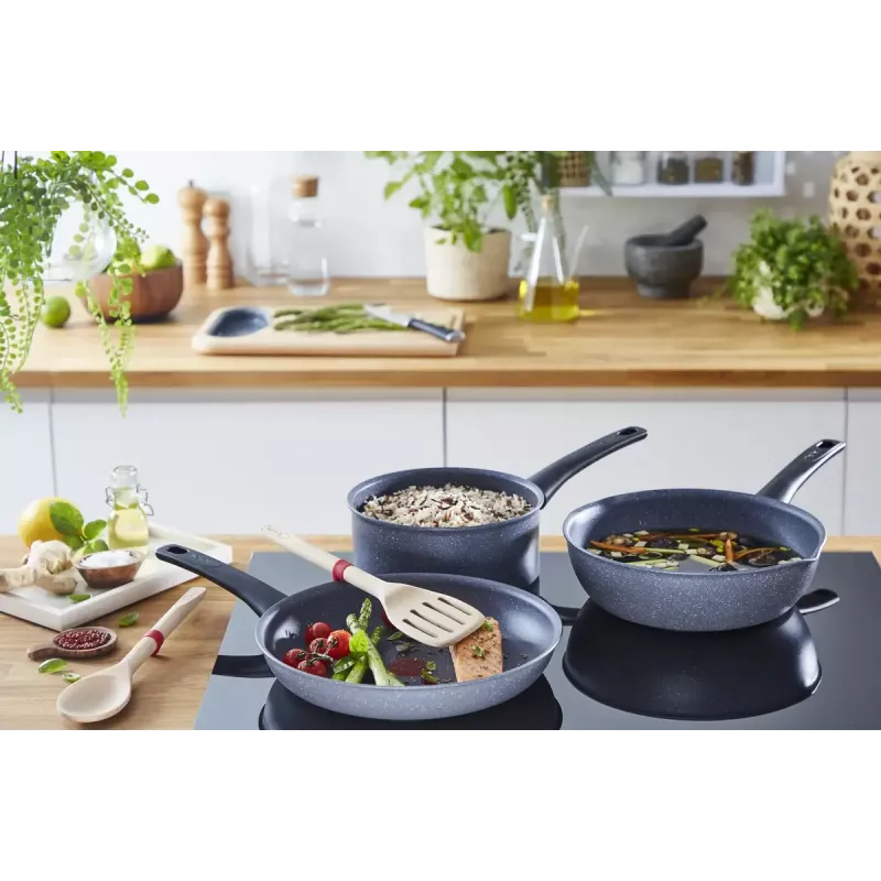 Sartén multiusos Tefal Healthy Chef G15004 Redonda 24 cm Gris