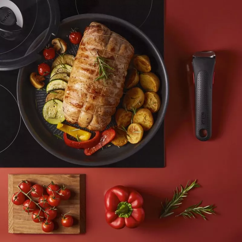 Set de ollas Tefal Ingenio L76391 – set mixto de aluminio, 4 piezas (ollas Ø16/18/20 cm) negro