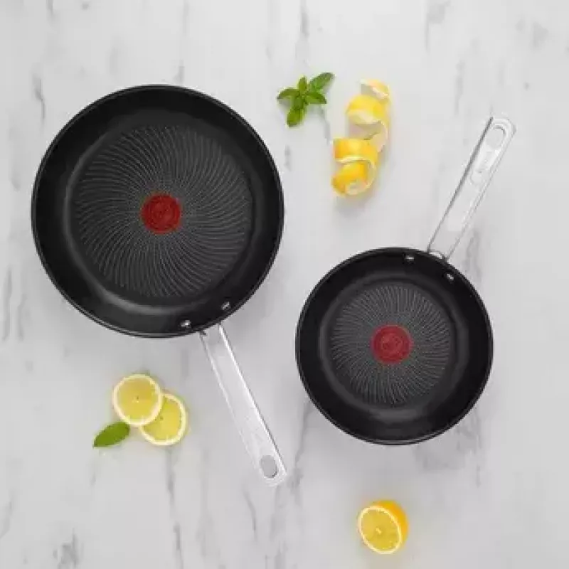 Set de sartenes Tefal Intuition B817S255 — sartenes de acero inoxidable 20 cm y 26 cm