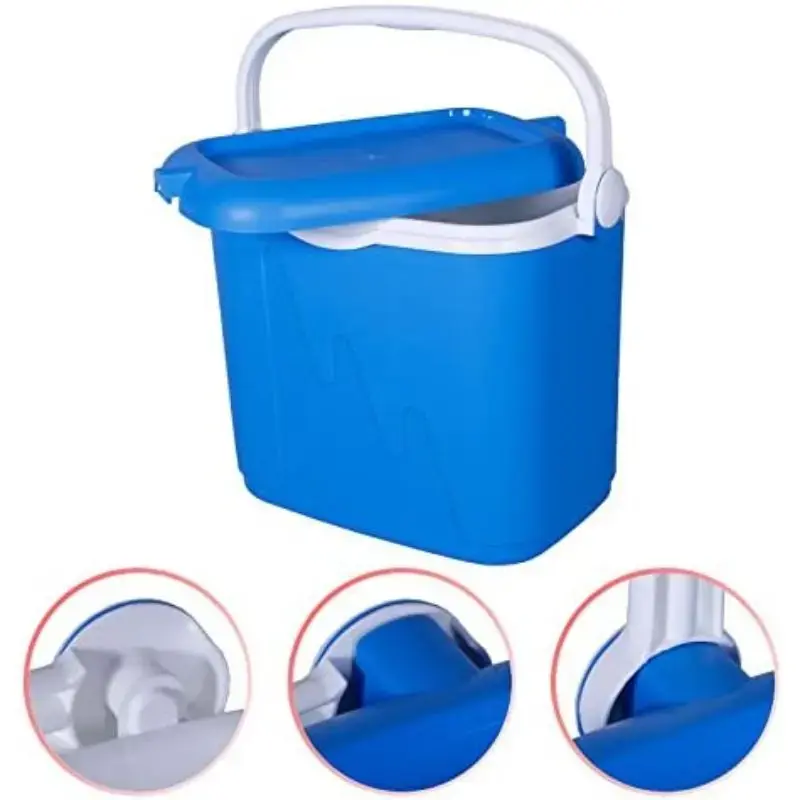 Bolsa isotérmica Keter High-rise 33 L — 49,8×33,3×41 cm, azul/blanco