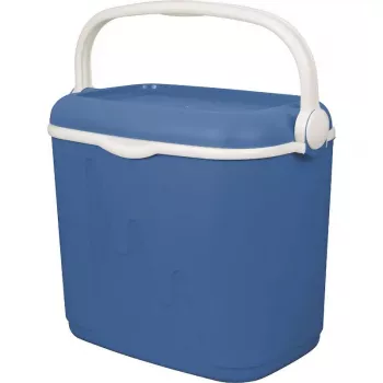 Bolsa isotérmica Keter High-rise 33 L — 49,8×33,3×41 cm, azul/blanco