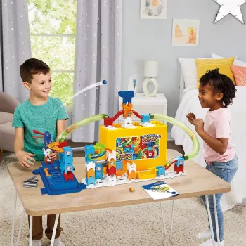 Set de construcción VTech Marble Rush M400 — 80 piezas, circuito de canicas interactivo
