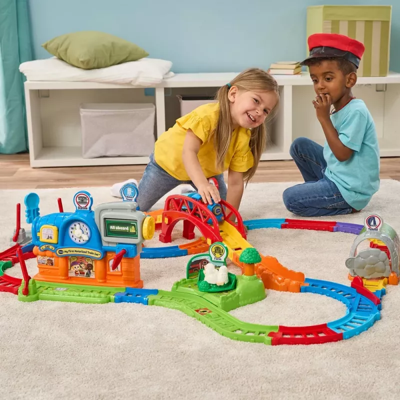 Set de juego VTech Tut Tut Baby Speedster - Bunte Station, sonidos y música interactivos