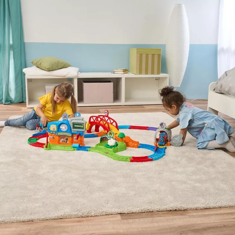 Set de juego VTech Tut Tut Baby Speedster - Bunte Station, sonidos y música interactivos