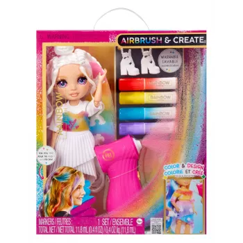 Muñecas de moda Rainbow High Air Brush & Create – Ojos morados, muñeca de moda, femenino, 4 años, niño/niña, multicolor