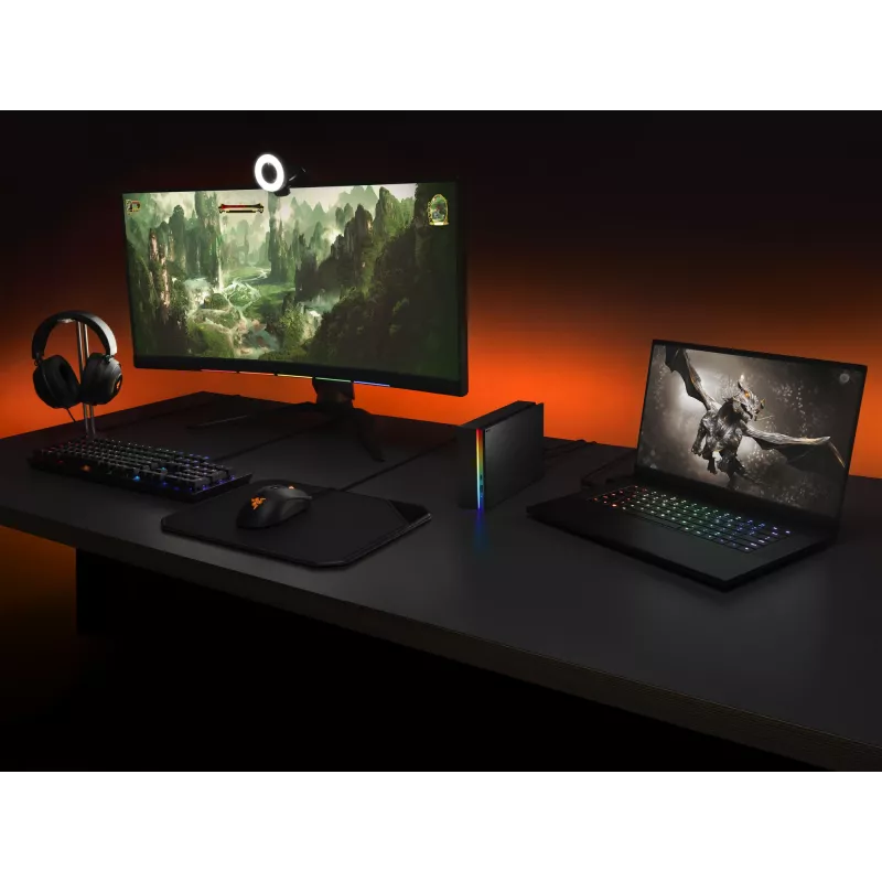 Disco duro externo Seagate FireCuda Gaming Hub 8 TB Micro-USB B / USB Type-A / USB Type-C 3.2 Gen 1 (3.1 Gen 1) negro