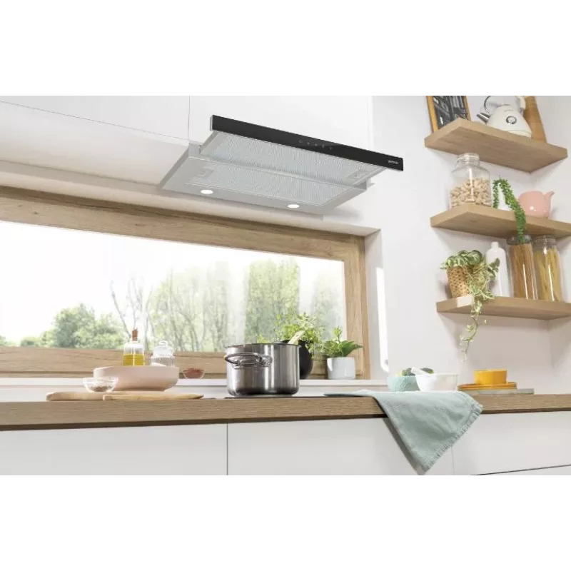 Campana extractora Gorenje TH64E3SGB semiintegrada (extraíble) acero inoxidable 350 m³/h
