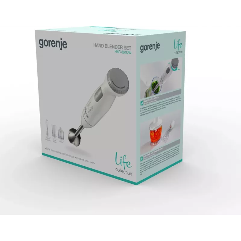 Batidora de mano Gorenje HBC804QW 0,5 l 800 W blanca