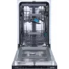 Lavavajillas Gorenje GV561D10 BK070, integrable bajo encimera, slimline (45 cm), blanco, estándar (80 - 85 cm), negro, botones
