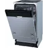 Lavavajillas Gorenje GV561D10 BK070, integrable bajo encimera, slimline (45 cm), blanco, estándar (80 - 85 cm), negro, botones