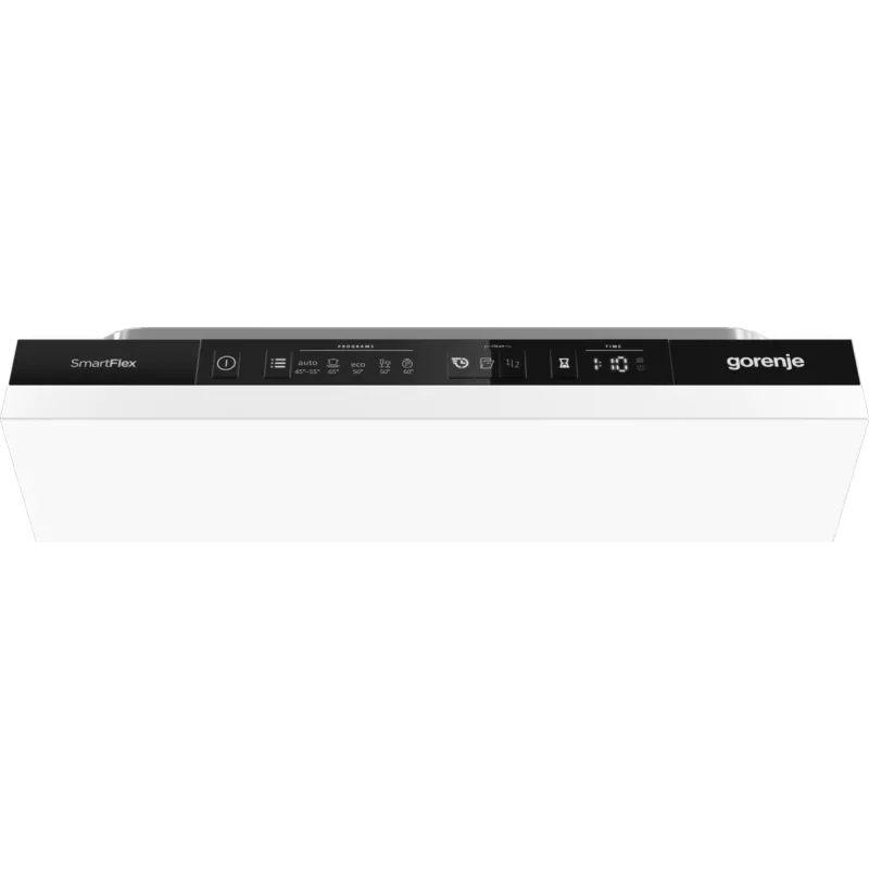 Lavavajillas Gorenje GV561D10 BK070, integrable bajo encimera, slimline (45 cm), blanco, estándar (80 - 85 cm), negro, botones