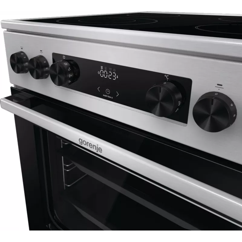 Gorenje GECS6C70XC Cocina de libre instalación placa eléctrica acero inoxidable