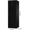 Gorenje G600 Congelador FN619EABK6 H247B, 280 L, 12,6 kg/24h, SN-N, sistema No Frost, E, negro