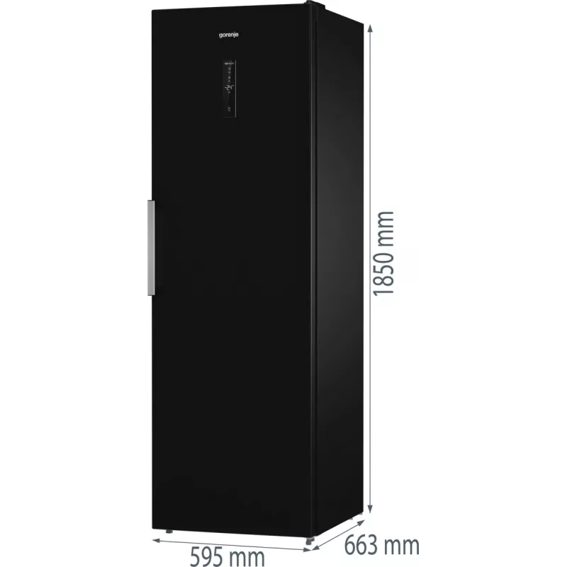 Gorenje G600 Congelador FN619EABK6 H247B, 280 L, 12,6 kg/24h, SN-N, sistema No Frost, E, negro