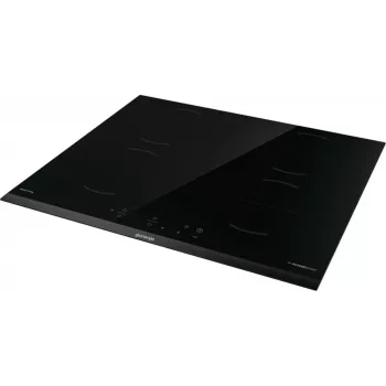 Gorenje Placa de inducción GI6401BCE RAL9017, negra, empotrable, 59,5 cm, placa de inducción, vitrocerámica, 4 zonas