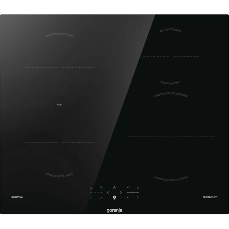 Gorenje Placa de inducción GI6421BSC, negra, empotrable, 59,5 cm, placa de inducción, vitrocerámica, 4 zonas