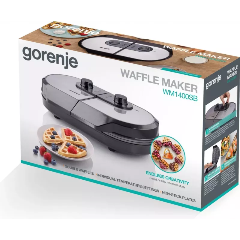 Gorenje WM1400SB 9 gofres 1400 W negro