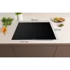 Gorenje Placa de inducción GI6443BSCWF, negra, empotrable, 60 cm, placa de inducción, vitrocerámica, 4 zonas