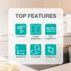 Gorenje Placa de inducción GI6443BSCWF, negra, empotrable, 60 cm, placa de inducción, vitrocerámica, 4 zonas