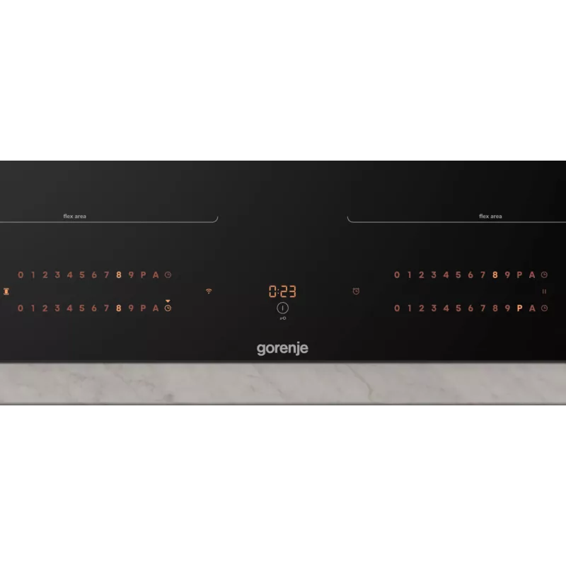 Gorenje Placa de inducción GI6443BSCWF, negra, empotrable, 60 cm, placa de inducción, vitrocerámica, 4 zonas