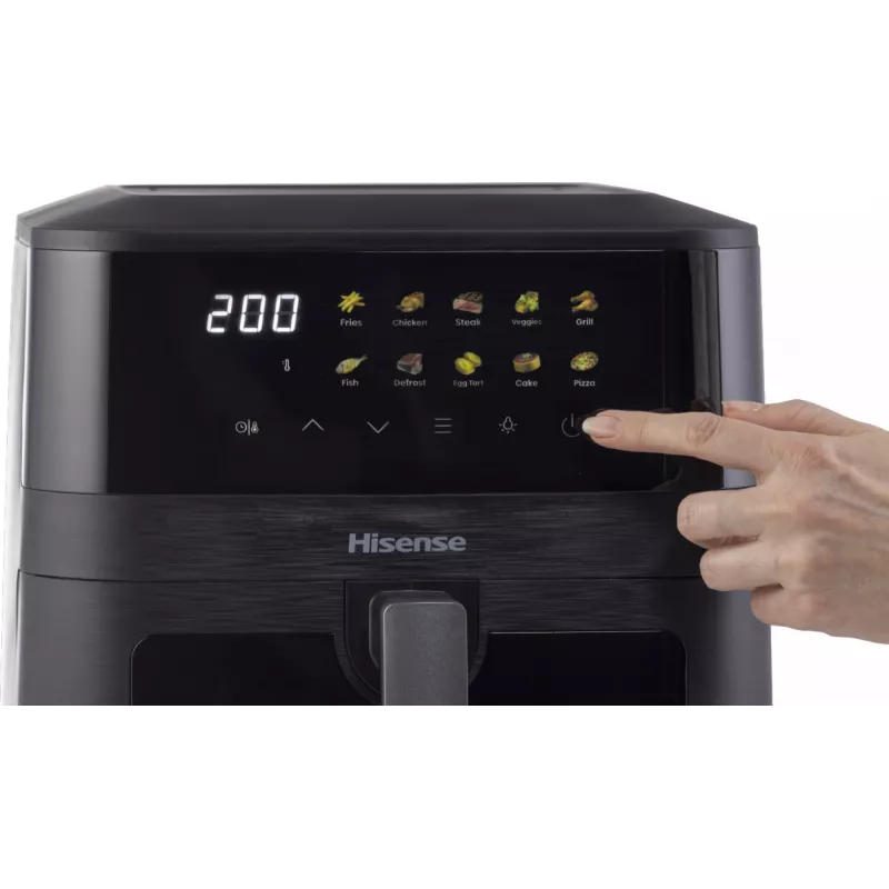 Hisense HAF2100DCD Freidora de aire individual 7,7 L 2100 W negra