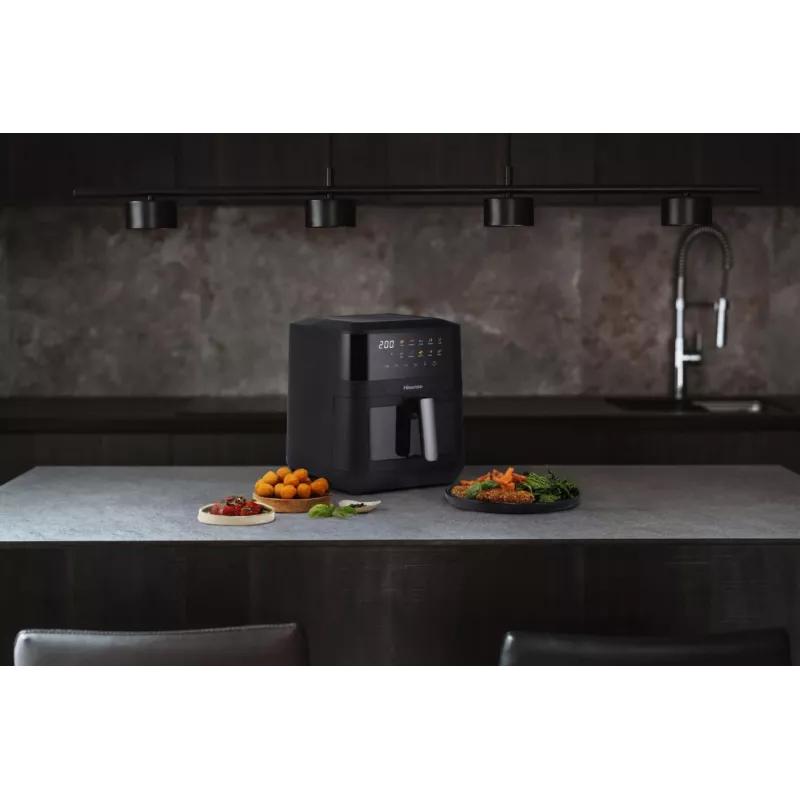 Hisense HAF2100DCD Freidora de aire individual 7,7 L 2100 W negra