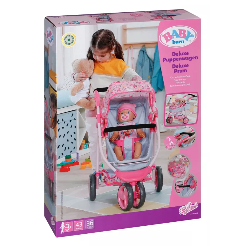 BABY born Deluxe Cochecito para muñecas, cochecito para muñecas, 3 año(s)